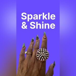 Elegant Multicolor Crystal Ring